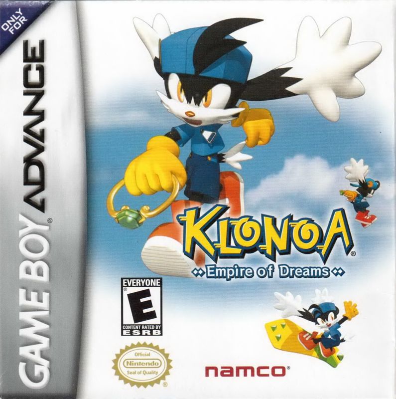 Klonoa: Empire of Dreams box art for GameBoy Advance